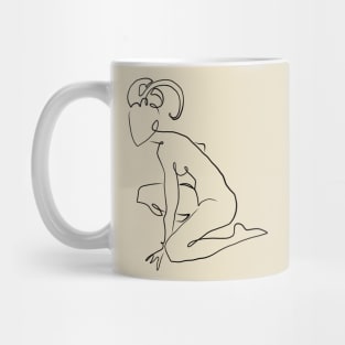 Capricorn Celestial Line Art Mug